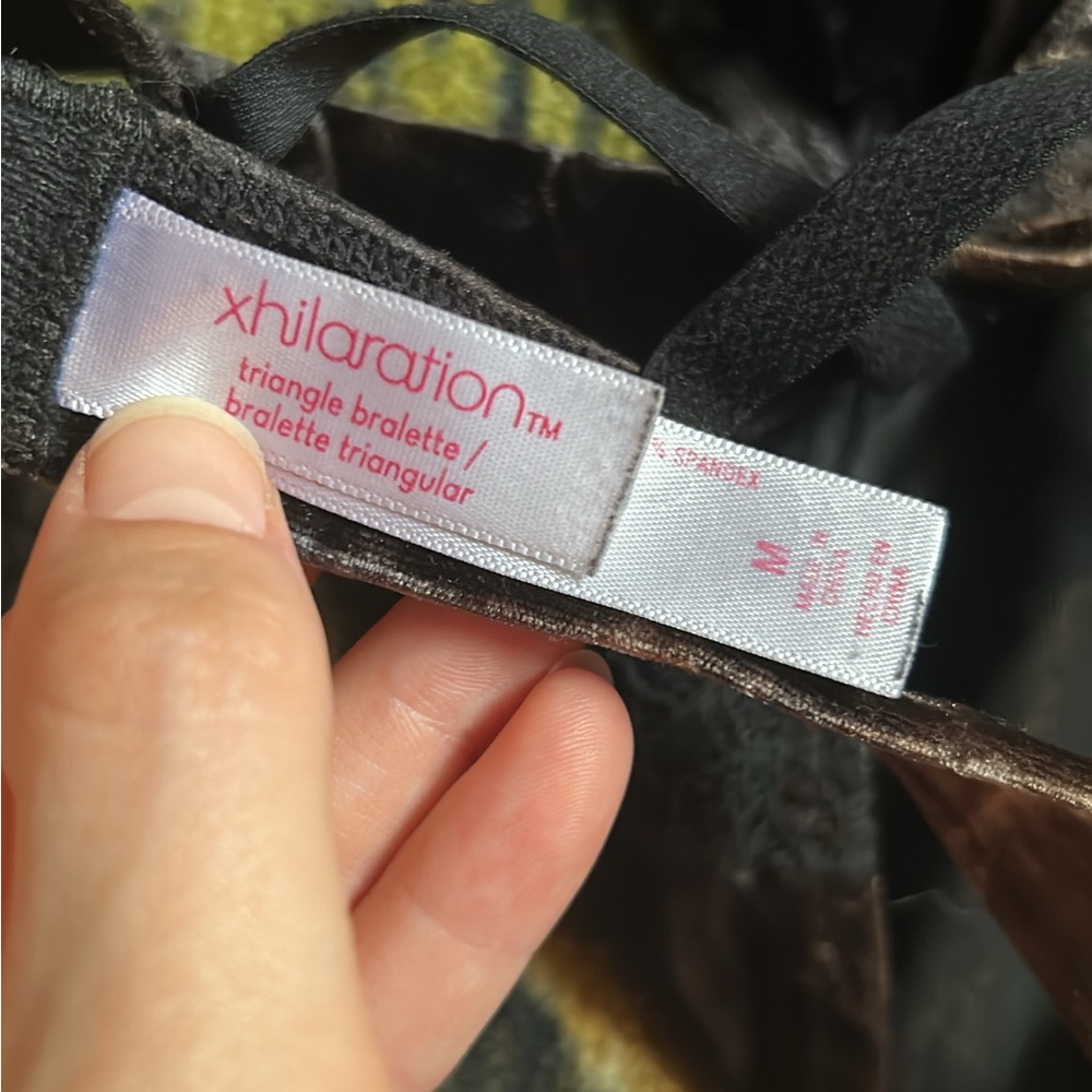 Xhilaration Black Velvet Lace Bralette - Picture 5 of 5